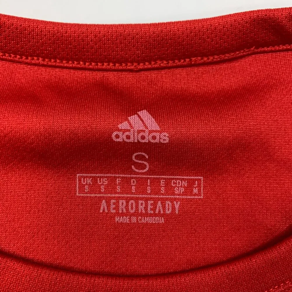 Adidas Real Salt Lake Arizona Jersey Mens S Small Red Aeroready Soccer Shirt